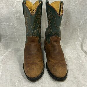 Double H leather super sturdy cowboy boots